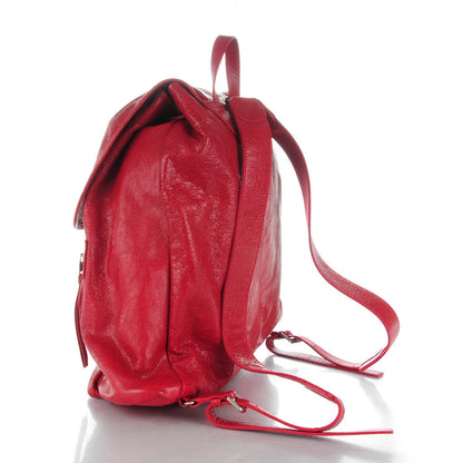 Balenciaga Agneau Classic Hardware S Traveler Backpack Rouge Grenade 3 of 7