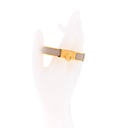 Hermes Enamel Clic Anneau Bracelet PM Marron Glace 2 of 5