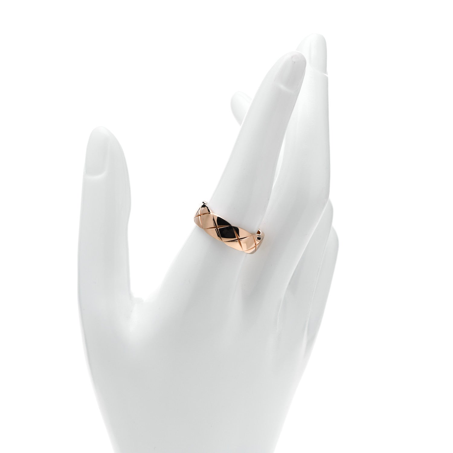 Chanel 18K Beige Gold Small Coco Crush Ring 59 8.75 2 of 7