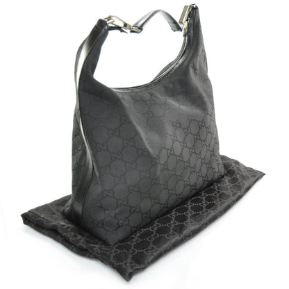 Gucci Nylon Monogram Large Hobo Black 3 of 8