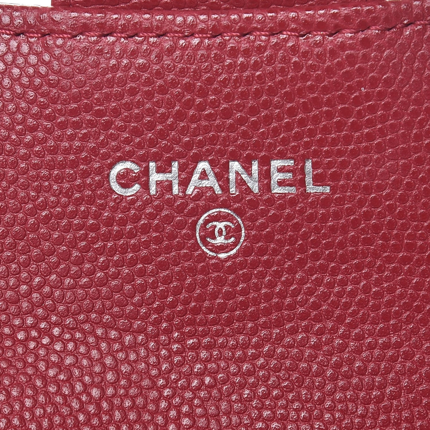 Chanel Caviar Quilted Flap Card Holder Wallet Red 6 of 9
