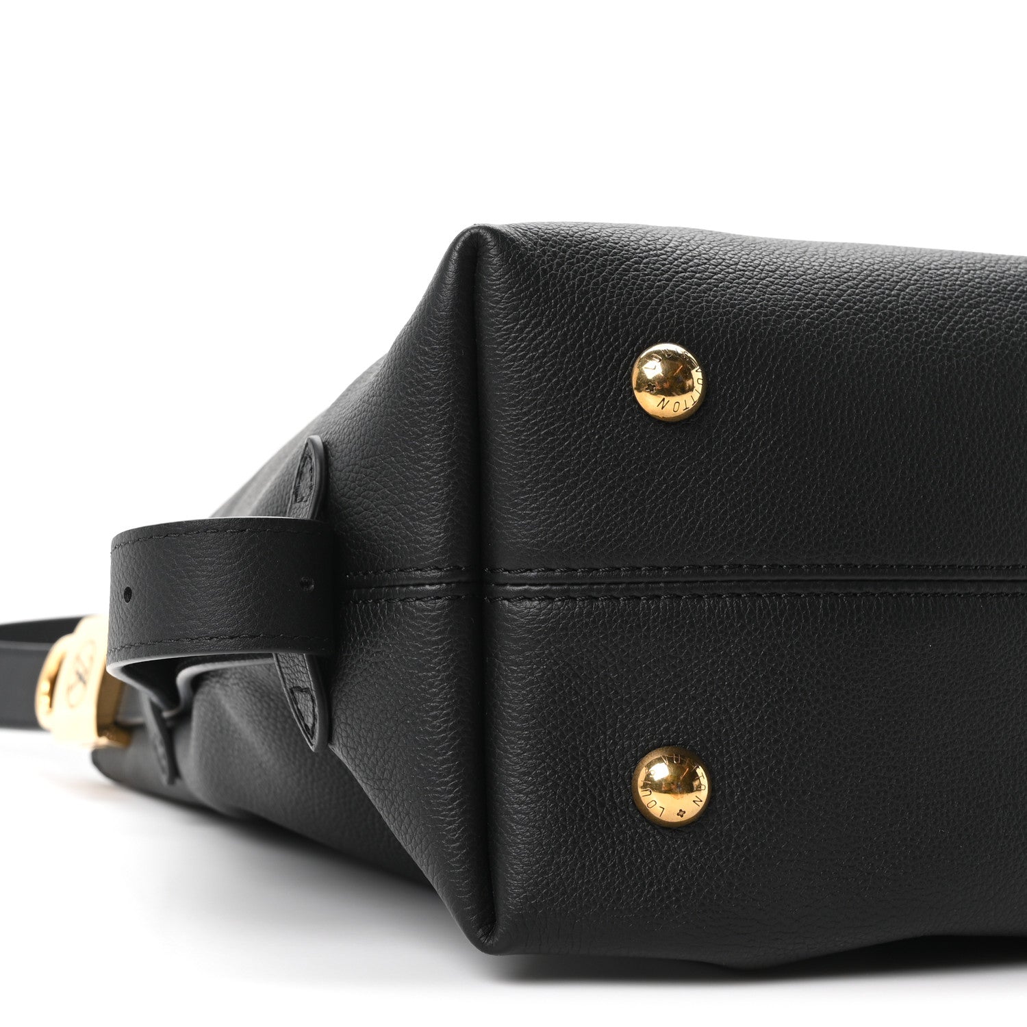 Louis Vuitton Grained Calfskin Low Key Hobo PM Black 9 of 10