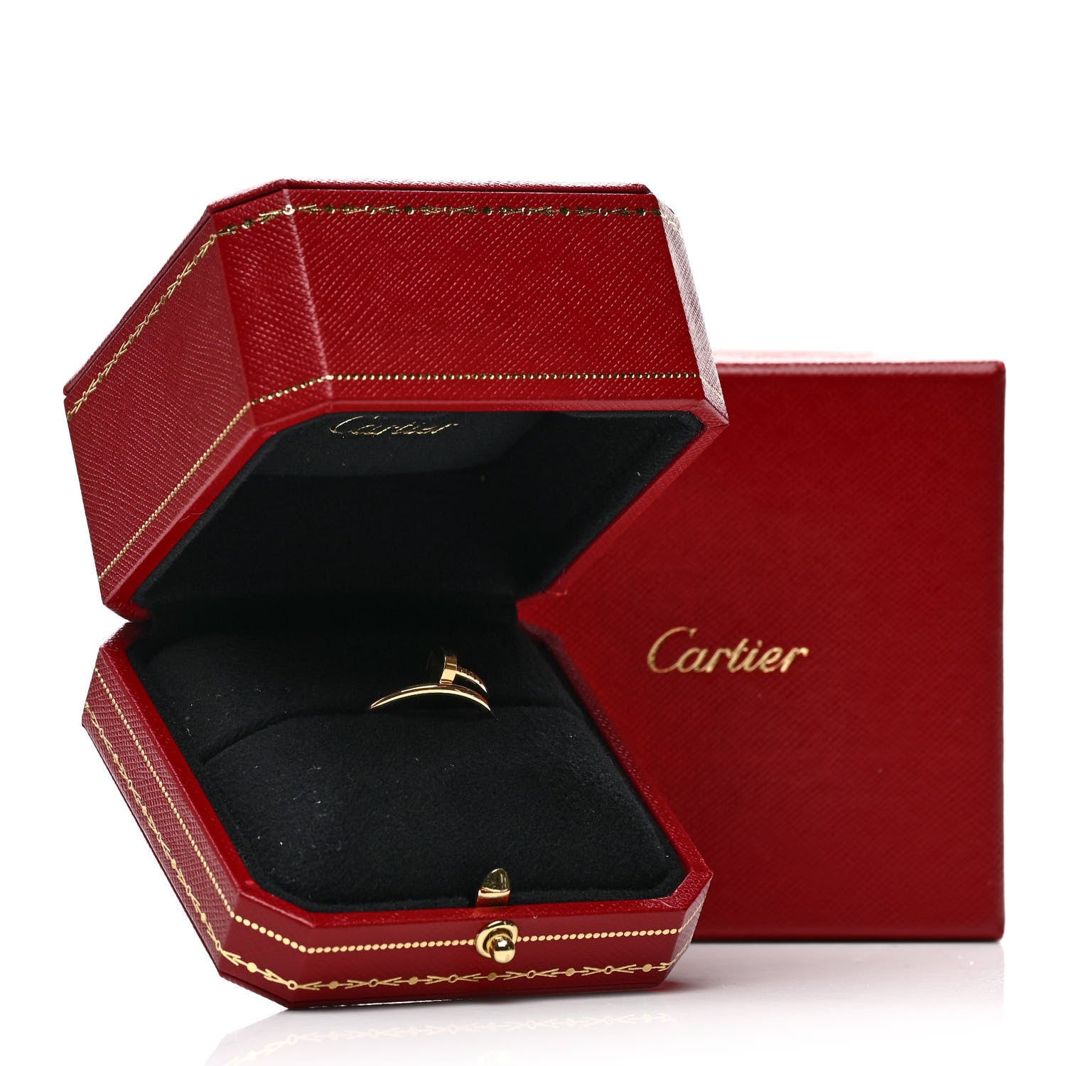 Cartier 18K Yellow Gold Small Juste Un Clou Ring 55 7.25 6 of 6
