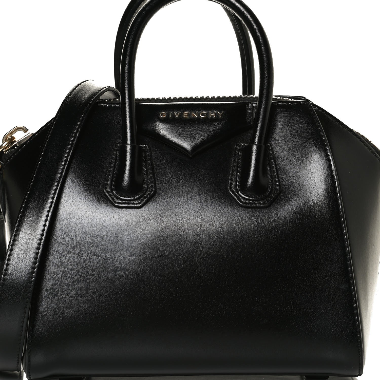 Givenchy Shiny Lord Calfskin Mini Antigona Black 9 of 14
