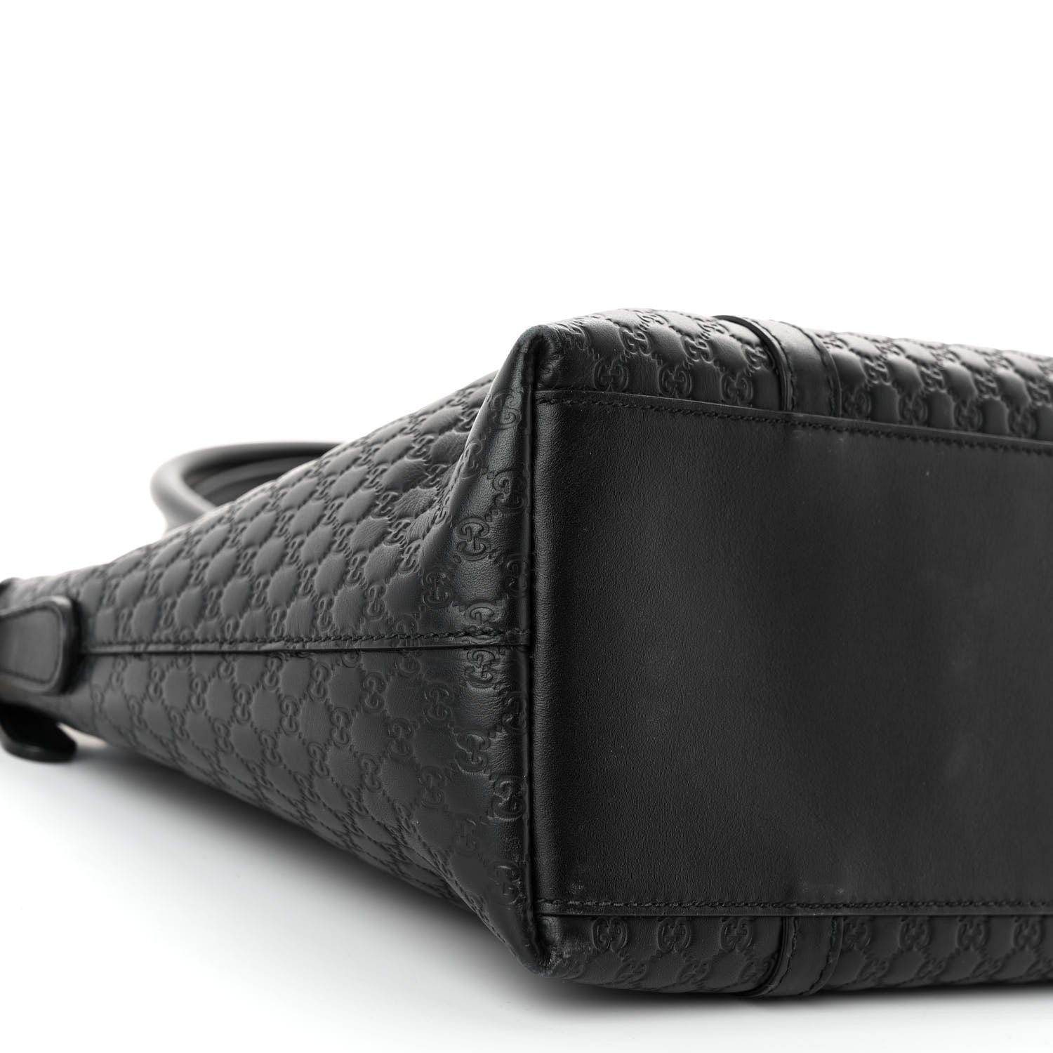 Gucci Soft Microguccissima Small Zippered Satchel Black 9 of 10