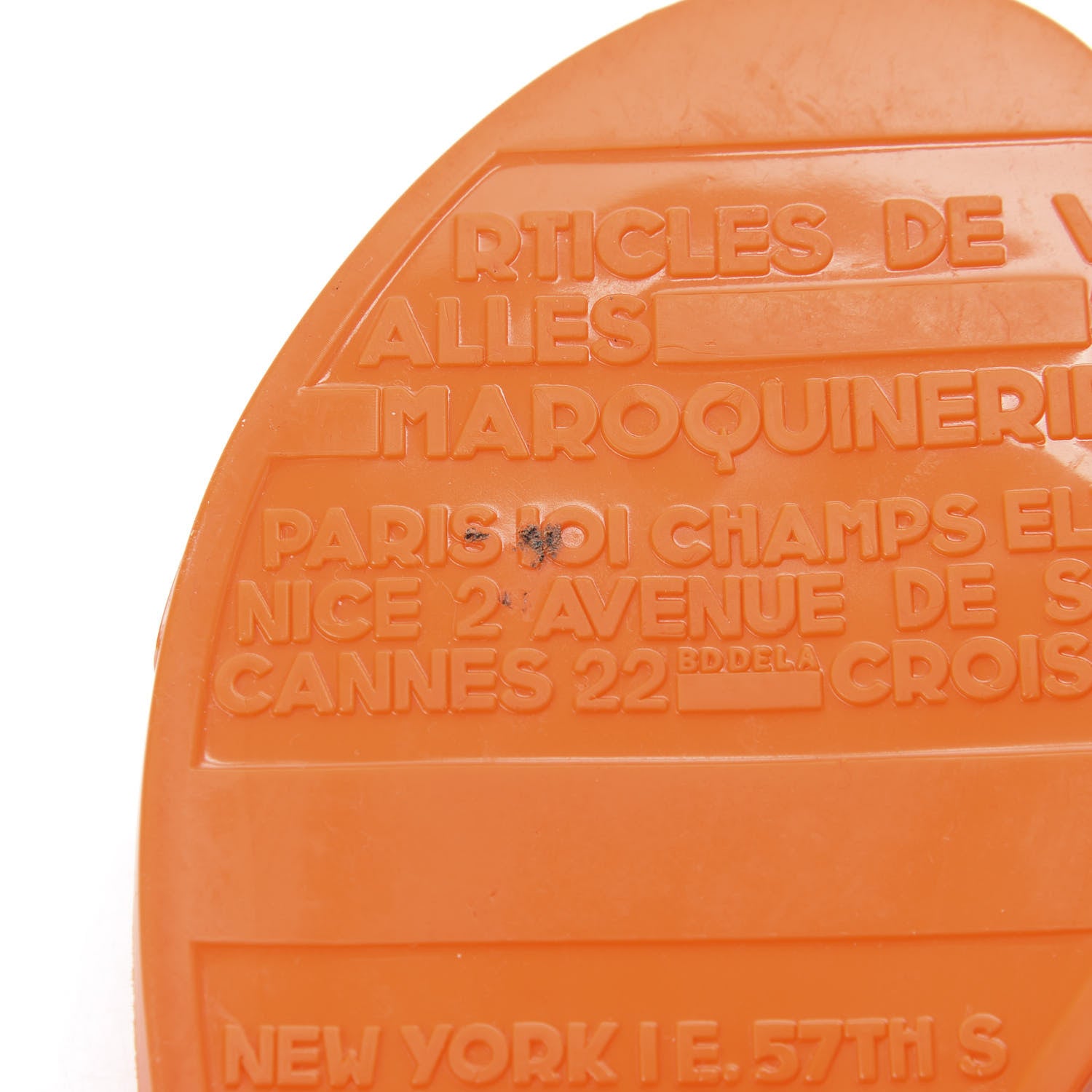 Louis Vuitton Rubber Flat Thong Sandals 38 Orange 10 of 10