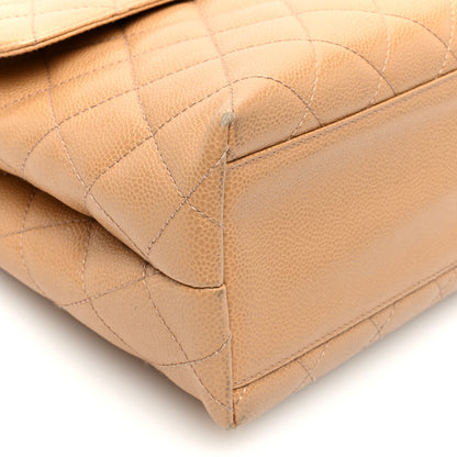 Chanel Caviar Quilted Jumbo Kelly Flap Beige 9 of 10
