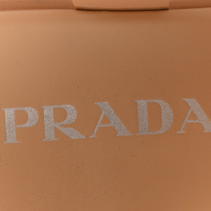 Prada Foam Rubber Metal Triangle Logo Monolith 55mm Cage Sandals 38 Orzo 8 of 9
