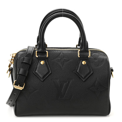 Louis Vuitton Empreinte Monogram Giant Speedy Bandouliere 20 Black 1 of 10