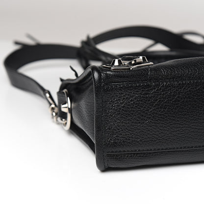 Balenciaga Chevre Silver Metallic Edge Hardware Mini City Black 7 of 9