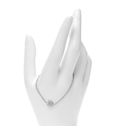 Tiffany 18K White Gold Diamond Enchant Garden Flower Bracelet 2 of 5
