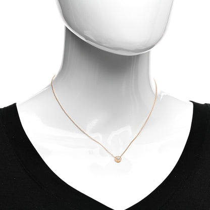 Tiffany 18K Rose Gold Diamond .16ctw Circlet Pendant Necklace 2 of 5