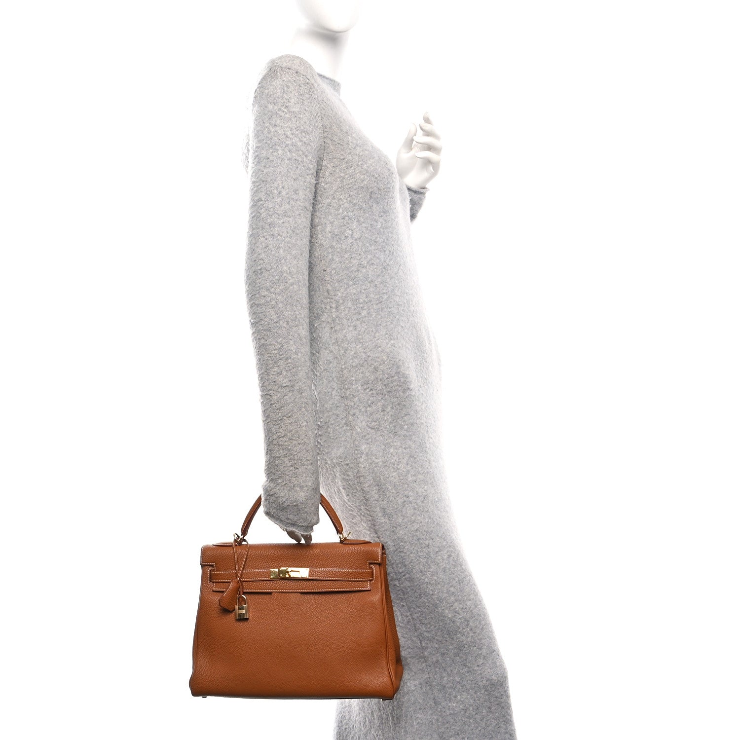 Hermes Togo Kelly Retourne 32 Gold 2 of 10