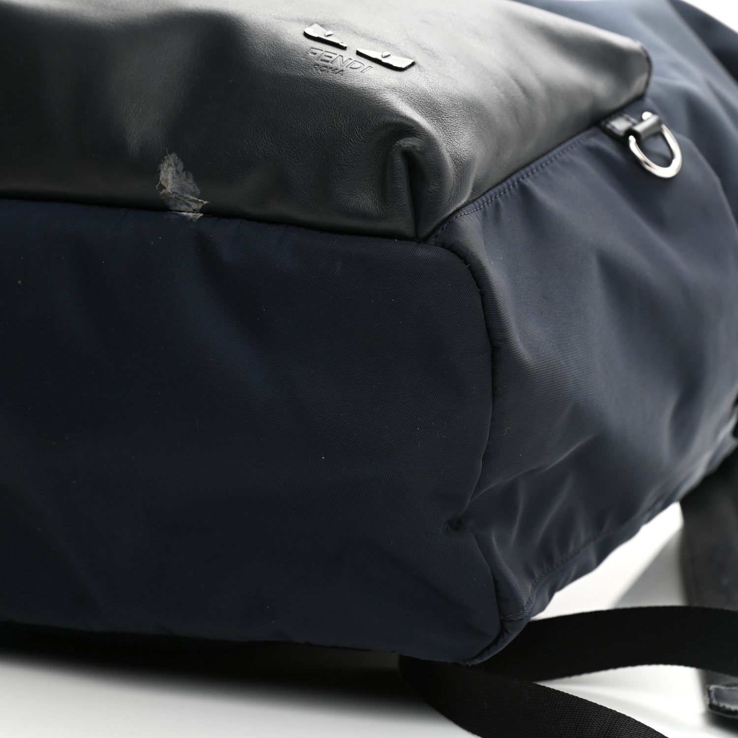 Fendi Nylon Vitello Century Opaco Mini Bug Eyes Backpack Navy 10 of 19