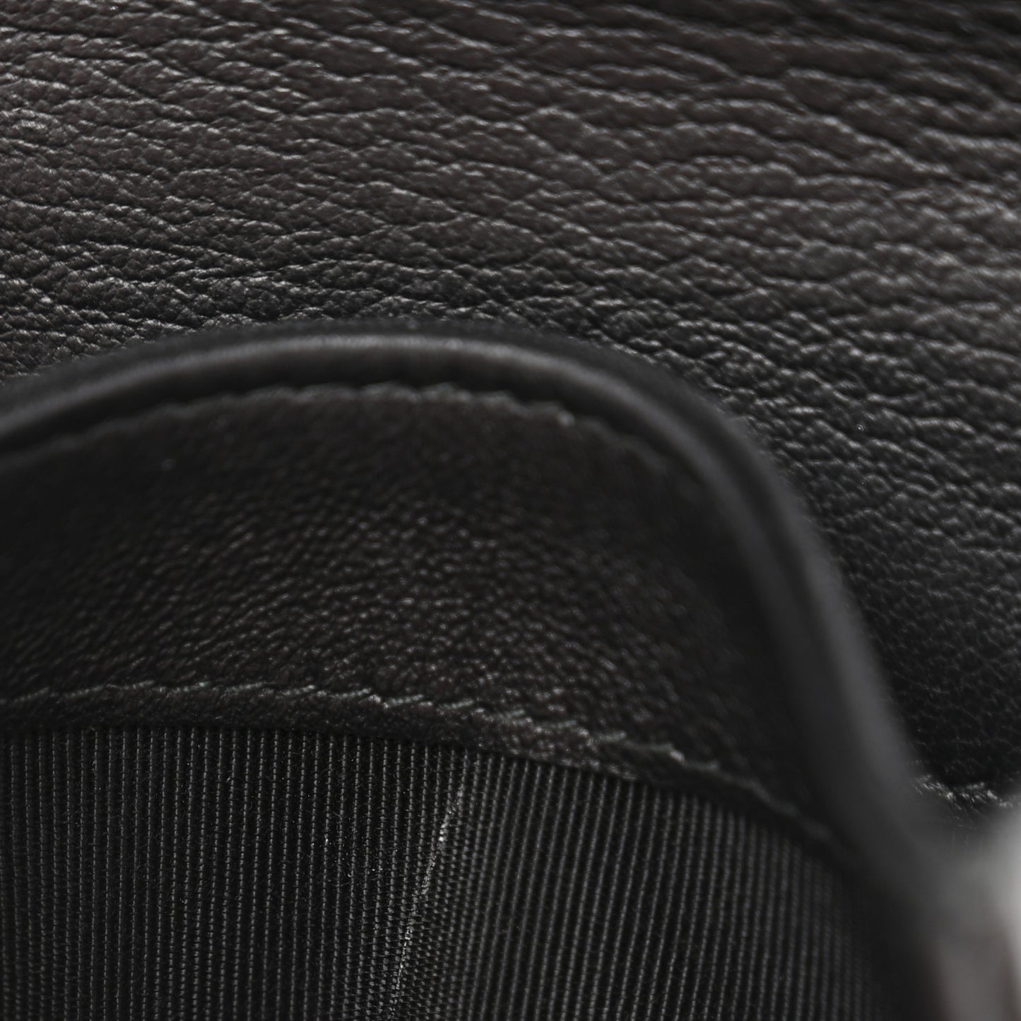 Patent Quilted Flap Card Holder Black