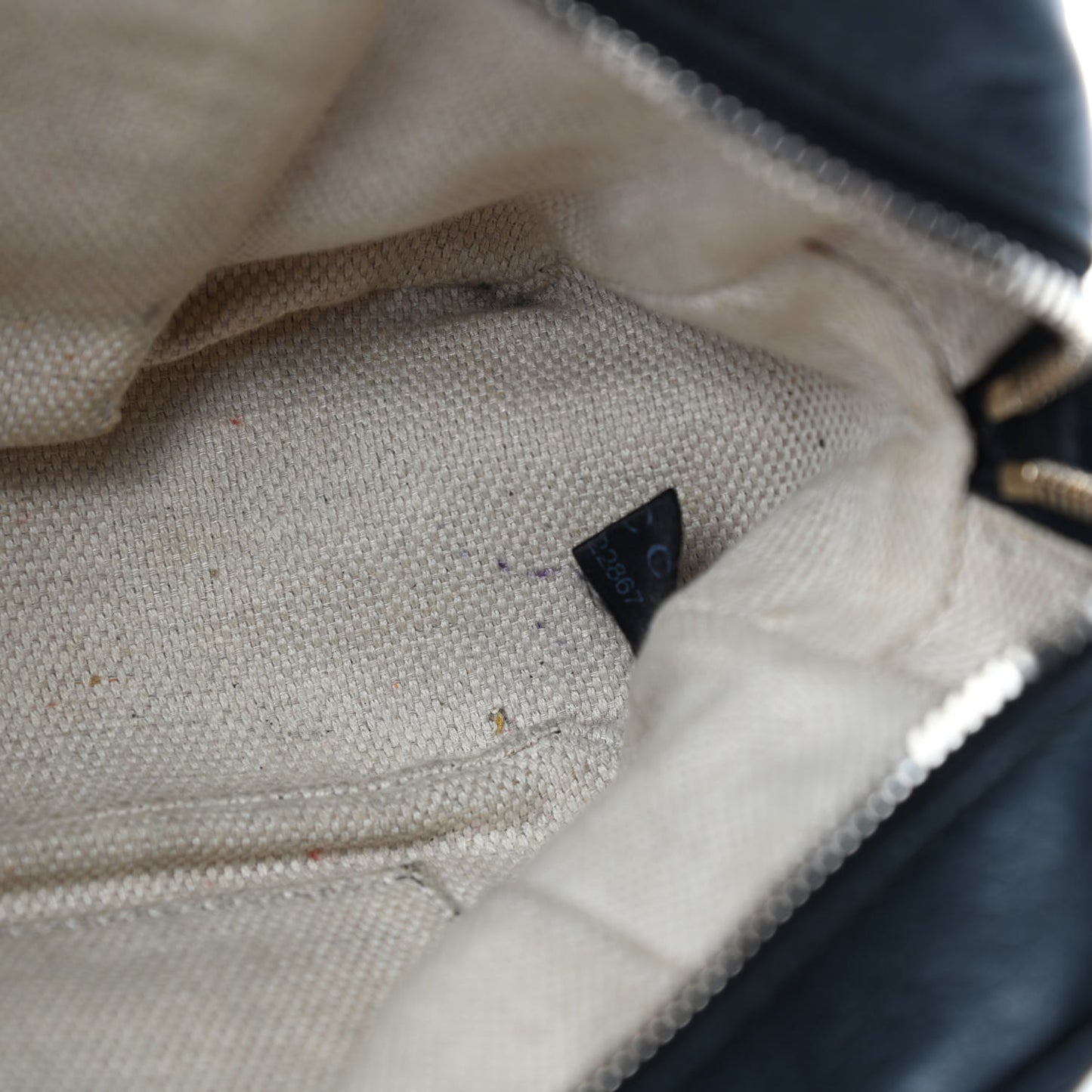 Pebbled Calfskin Small Soho Disco Bag Black
