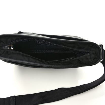 Prada Tessuto Nylon Saffiano Messenger Bag Black 4 of 7