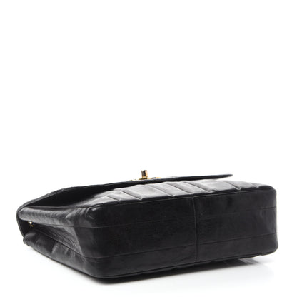 Chanel Lambskin Vertical Quilted Medium Single Flap Black 5 of 15