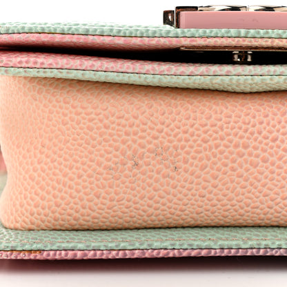 Chanel Caviar Quilted Mini Cuba Rainbow Boy Flap Pink Multicolor 11 of 11