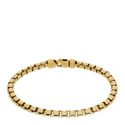 David Yurman 18K Yellow Gold 5mm Box Chain Bracelet 1 of 4