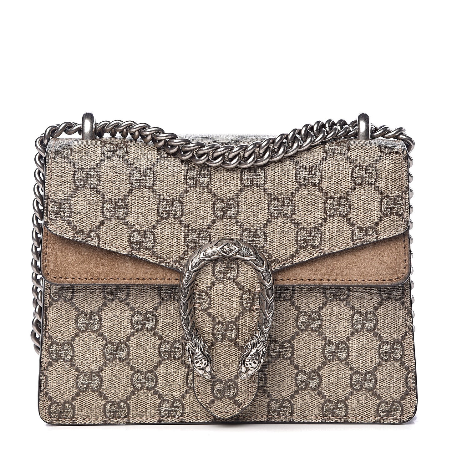 GG Supreme Monogram Mini Dionysus Shoulder Bag Taupe