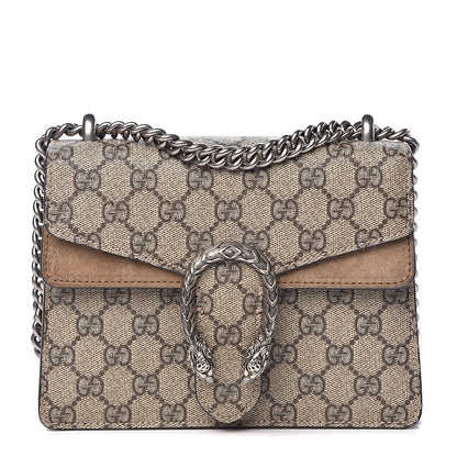 Gucci GG Supreme Monogram Mini Dionysus Shoulder Bag Taupe 1 of 10