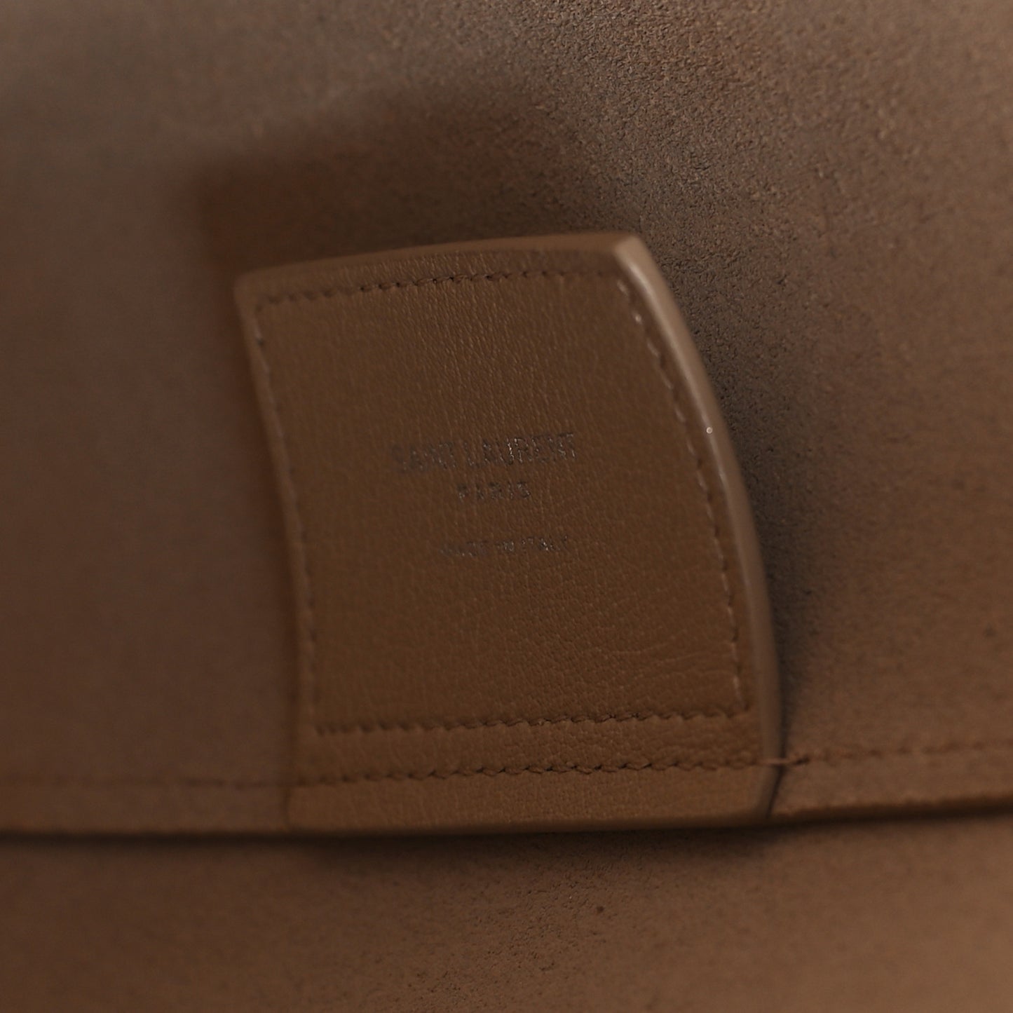 Calfskin Large Shopping Tote Dark Toffee