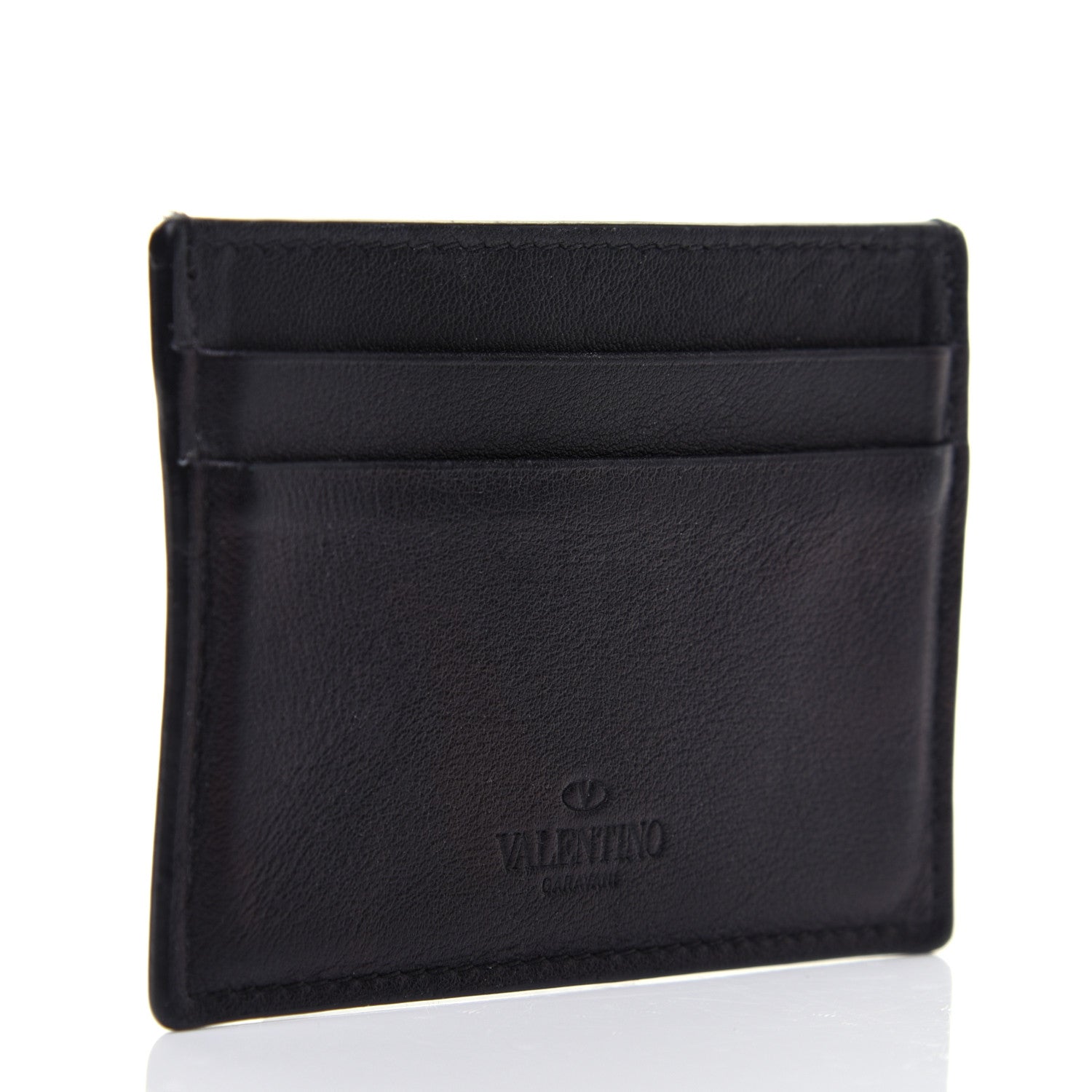 Valentino Garavani Nappa Canvas Camouflage Card Holder Green 3 of 8