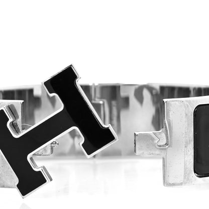Hermes Enamel Wide Clic Clac H Bracelet PM Black 4 of 5