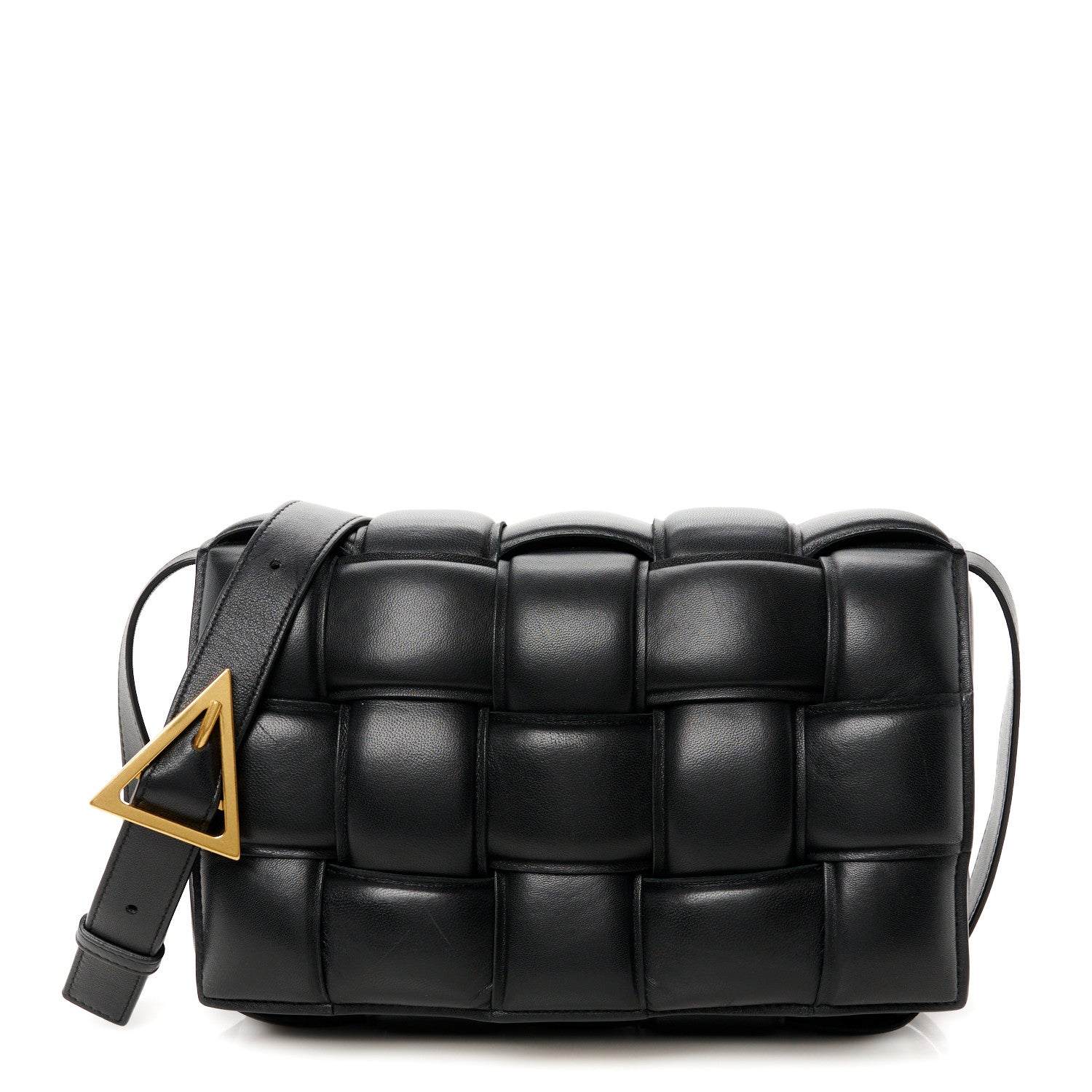 Bottega Veneta Nappa Maxi Intreccio Padded Cassette Crossbody Bag Black 1 of 12