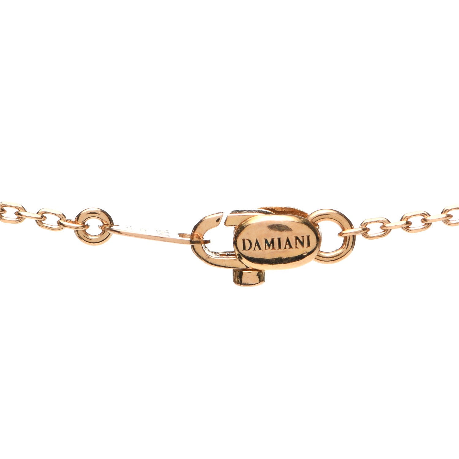 Damiani 18K Rose Gold Diamond Metropolitan Cross Pendant Necklace 4 of 5
