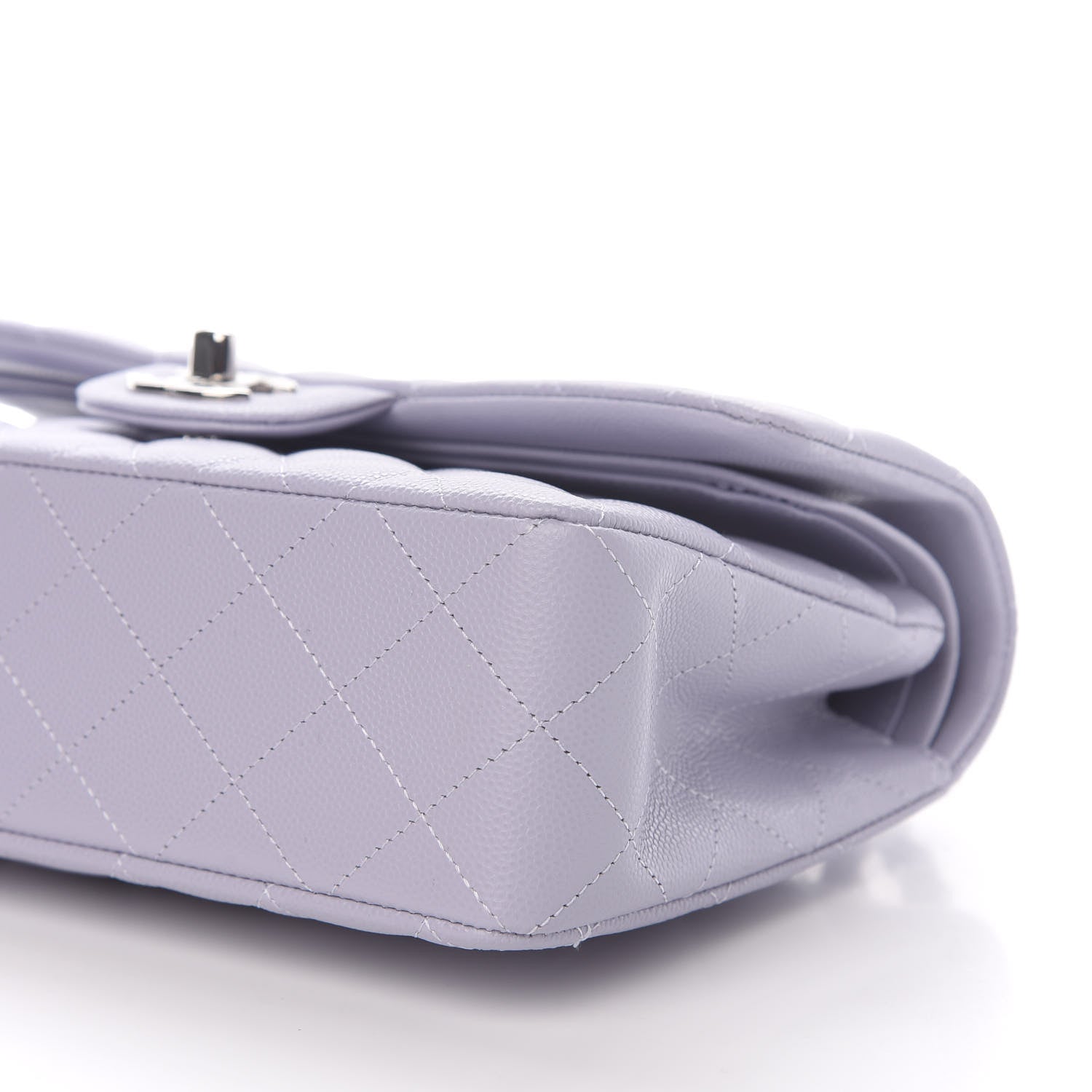 Chanel Caviar Quilted Small Double Flap Light Purple 9 of 10