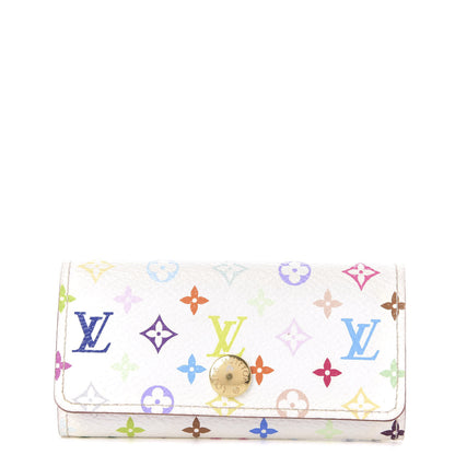 Louis Vuitton Monogram Multicolor Multicles 4 Key Holder White Litchi 1 of 8