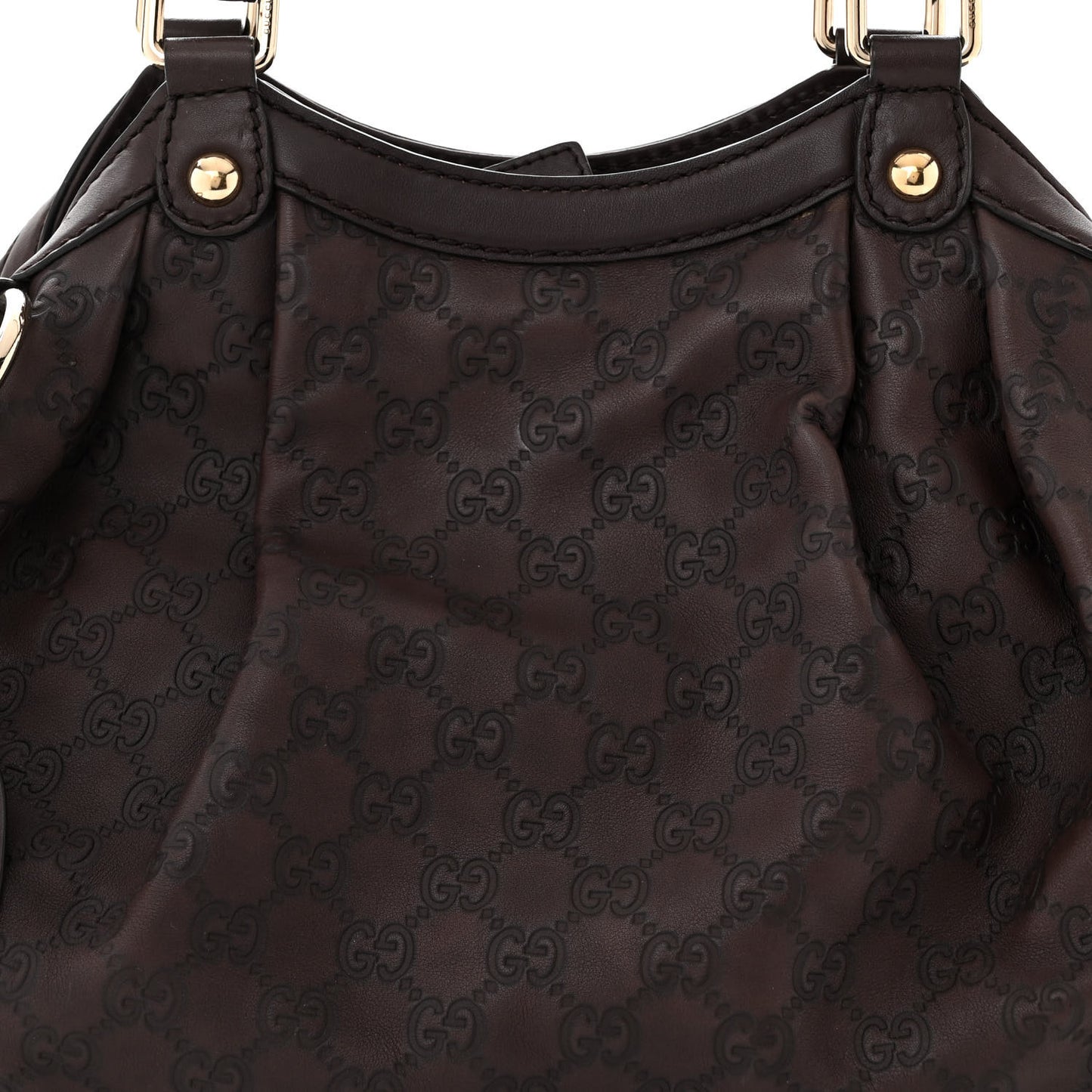 Guccissima Medium Sukey Tote Chocolate