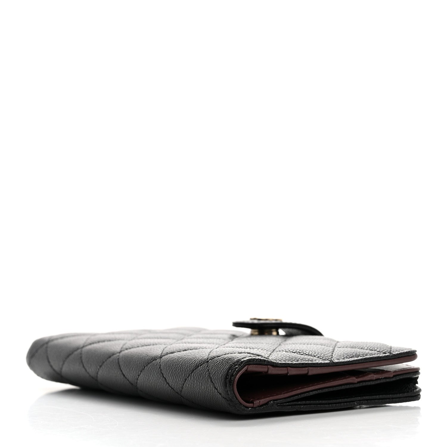 Chanel Caviar Quilted Long Zip Wallet Black 4 of 9