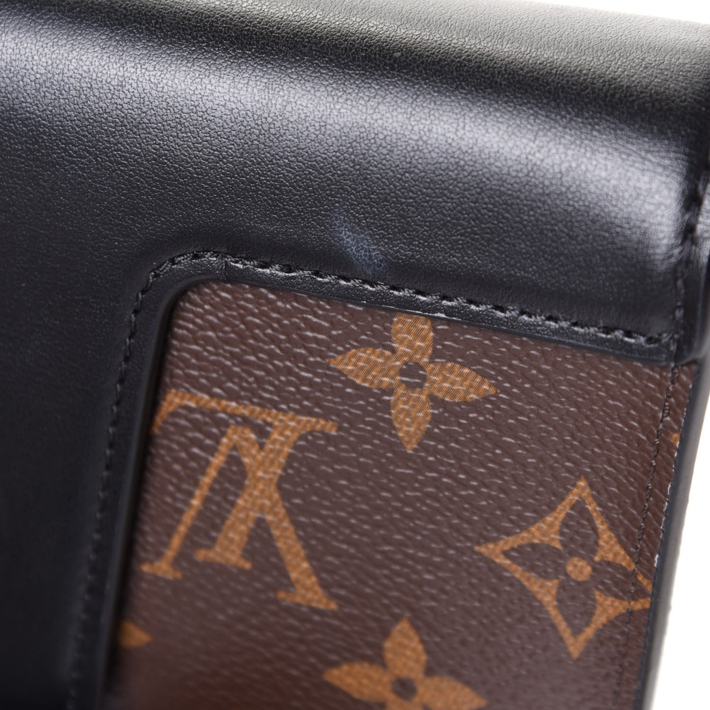 Monogram Padlock On Strap Black