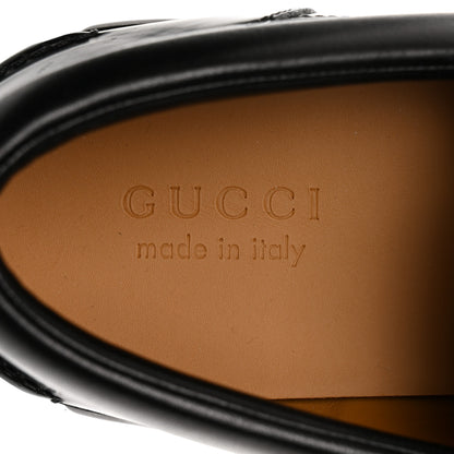 Gucci Magnum Calfskin Horsebit Mens Platform Lug Sole Loafers 11 Black 6 of 9