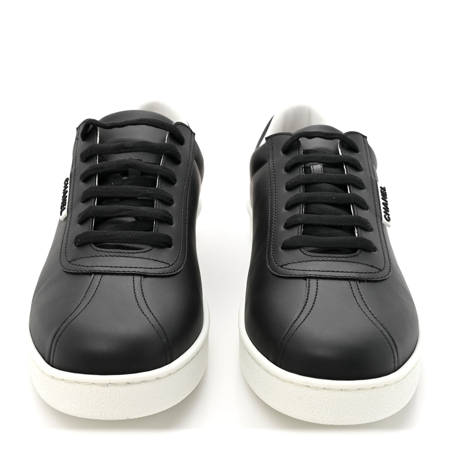 Chanel Calfskin CC Mens Sneakers 46 Black 1912551 – FASHIONPHILE