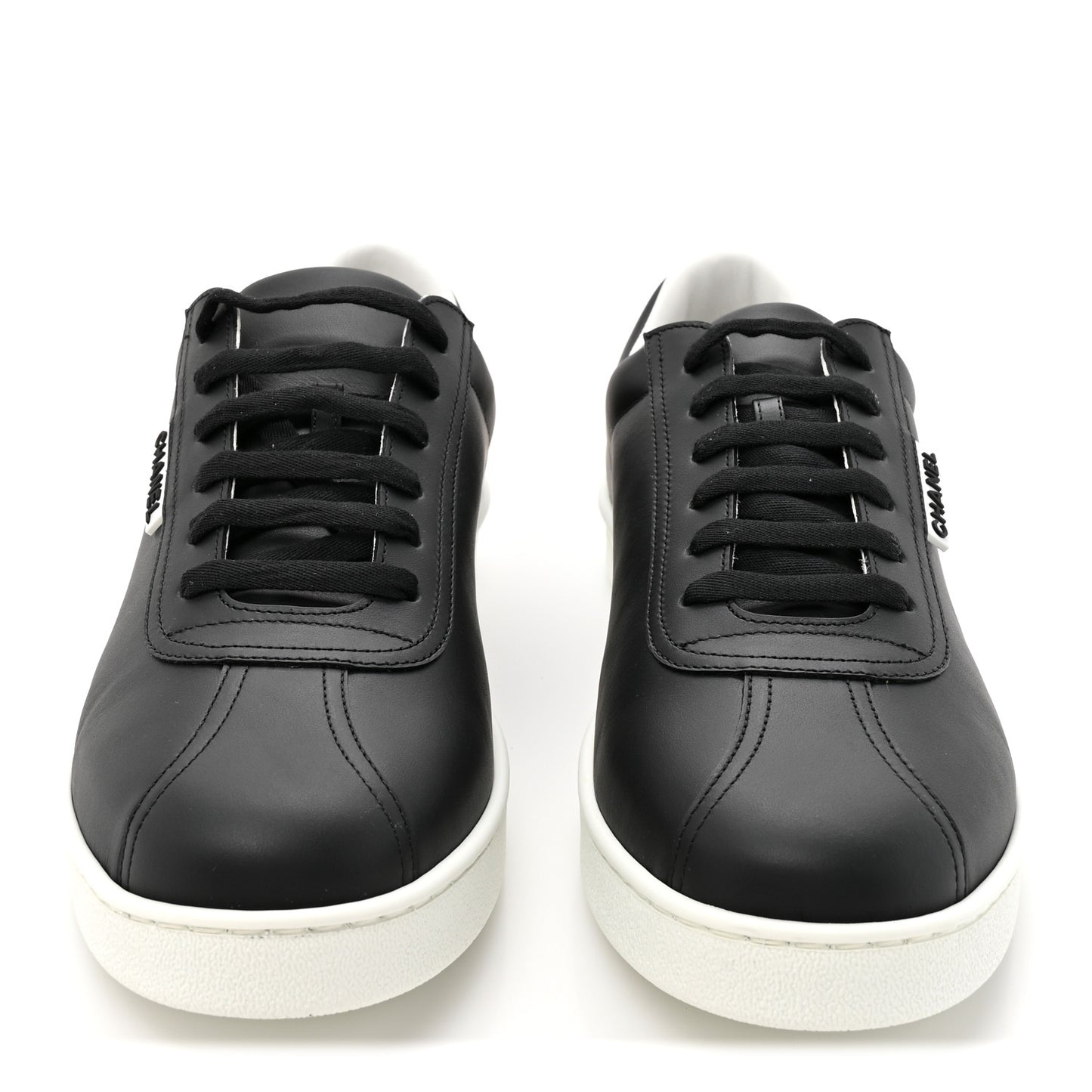 Calfskin CC Mens Sneakers 46 Black
