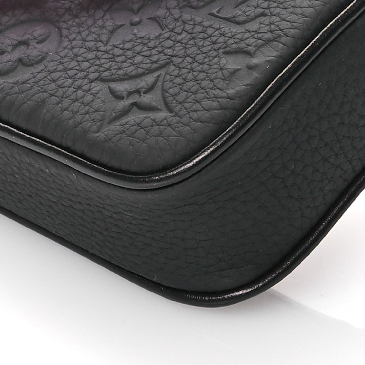 Louis Vuitton Taurillon Monogram Uniformes Solar Ray Soft Pochette Volga Belt Bag Black 10 of 10