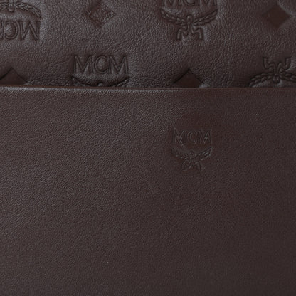 MCM Calfskin Ottomar Monogram Medium Klara Hobo Chestnut 10 of 10