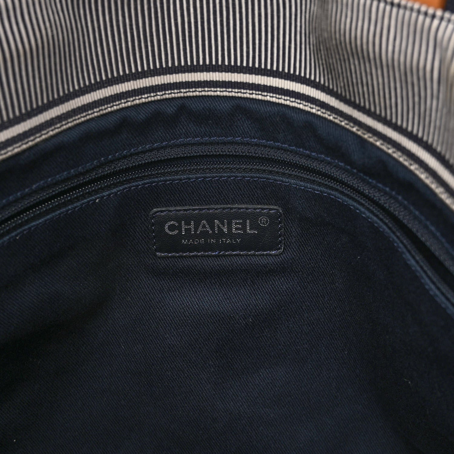 Chanel Denim Large Shopping Tote Blue 7 of 11
