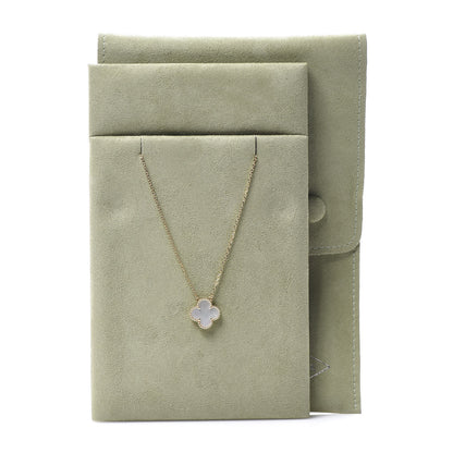 Van Cleef & Arpels 18K Yellow Gold Mother of Pearl Vintage Alhambra Pendant Necklace 7 of 8