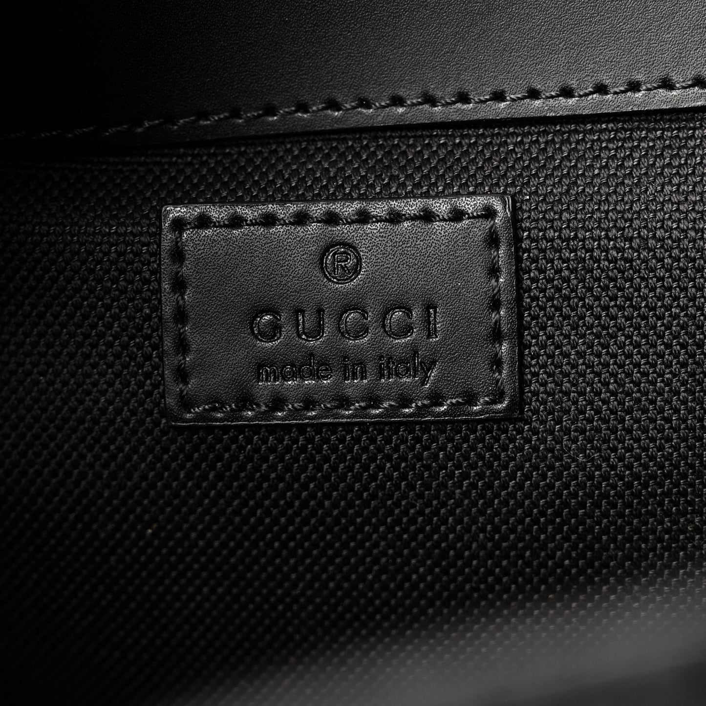 Soft GG Supreme Monogram Calfskin Web Double Buckle Backpack Black