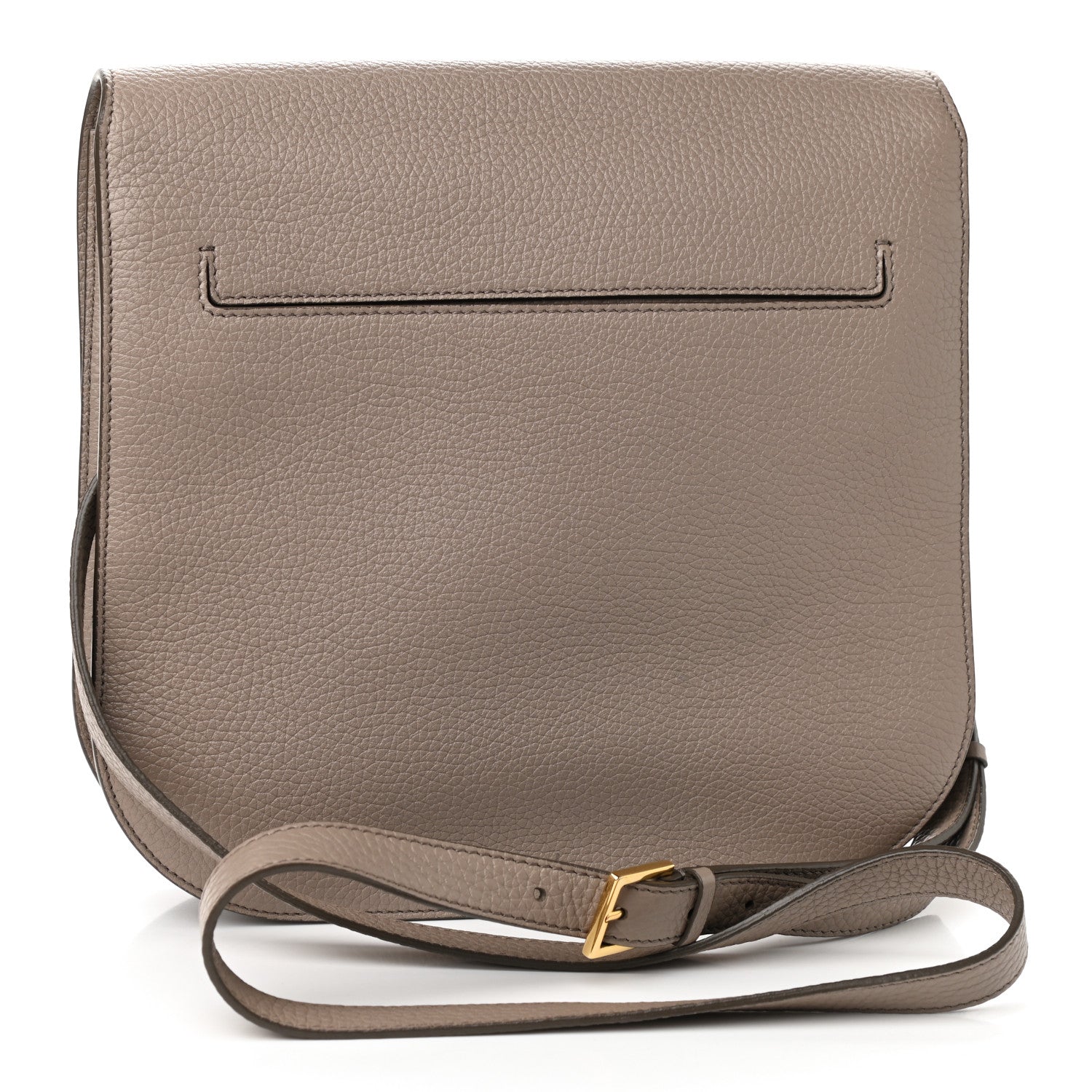 Tom Ford Grained Calfskin Large T Clasp Tara Crossbody Bag Silk Taupe 3 of 15