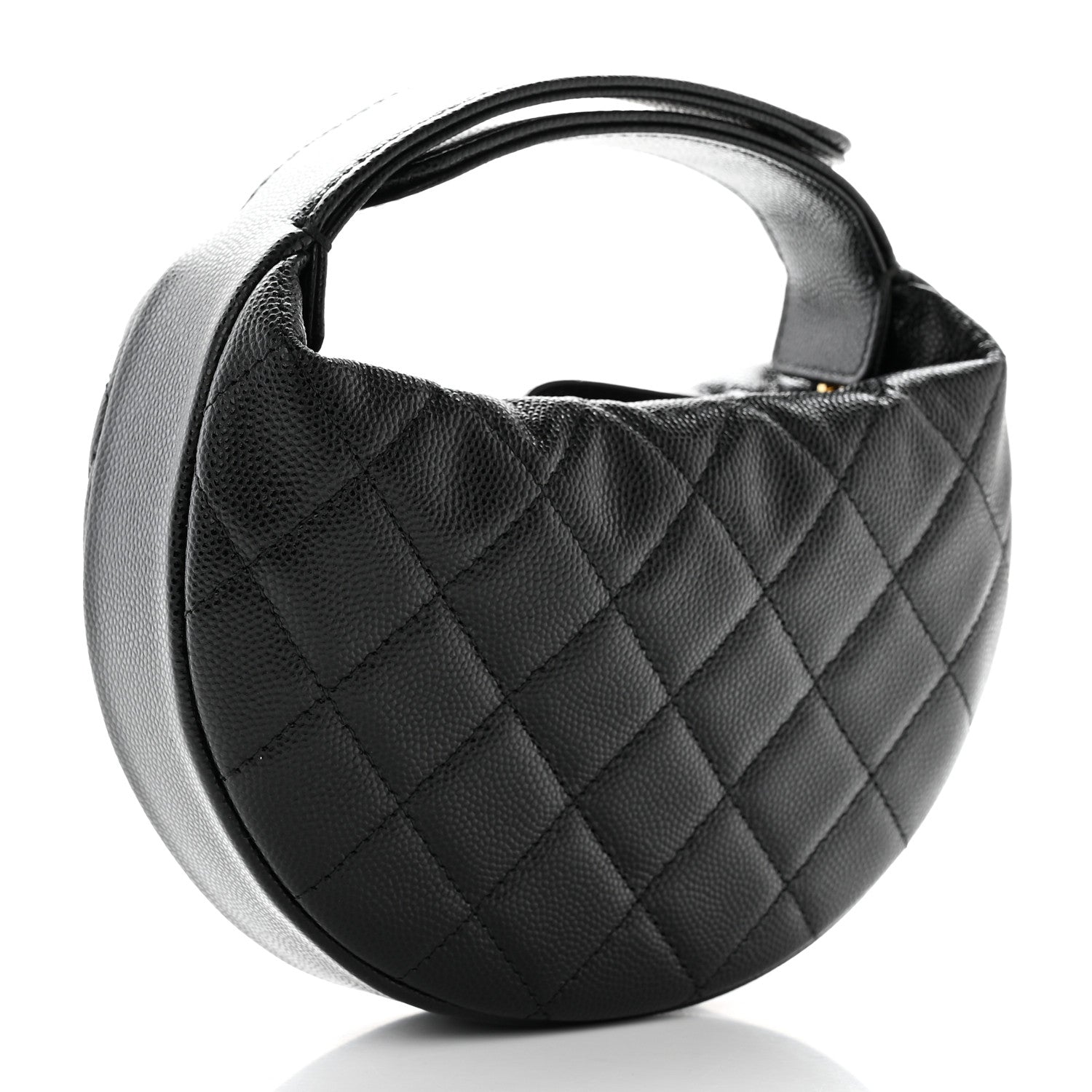 Chanel Caviar Quilted Polly Pocket Pouch Hobo Black 3 of 11