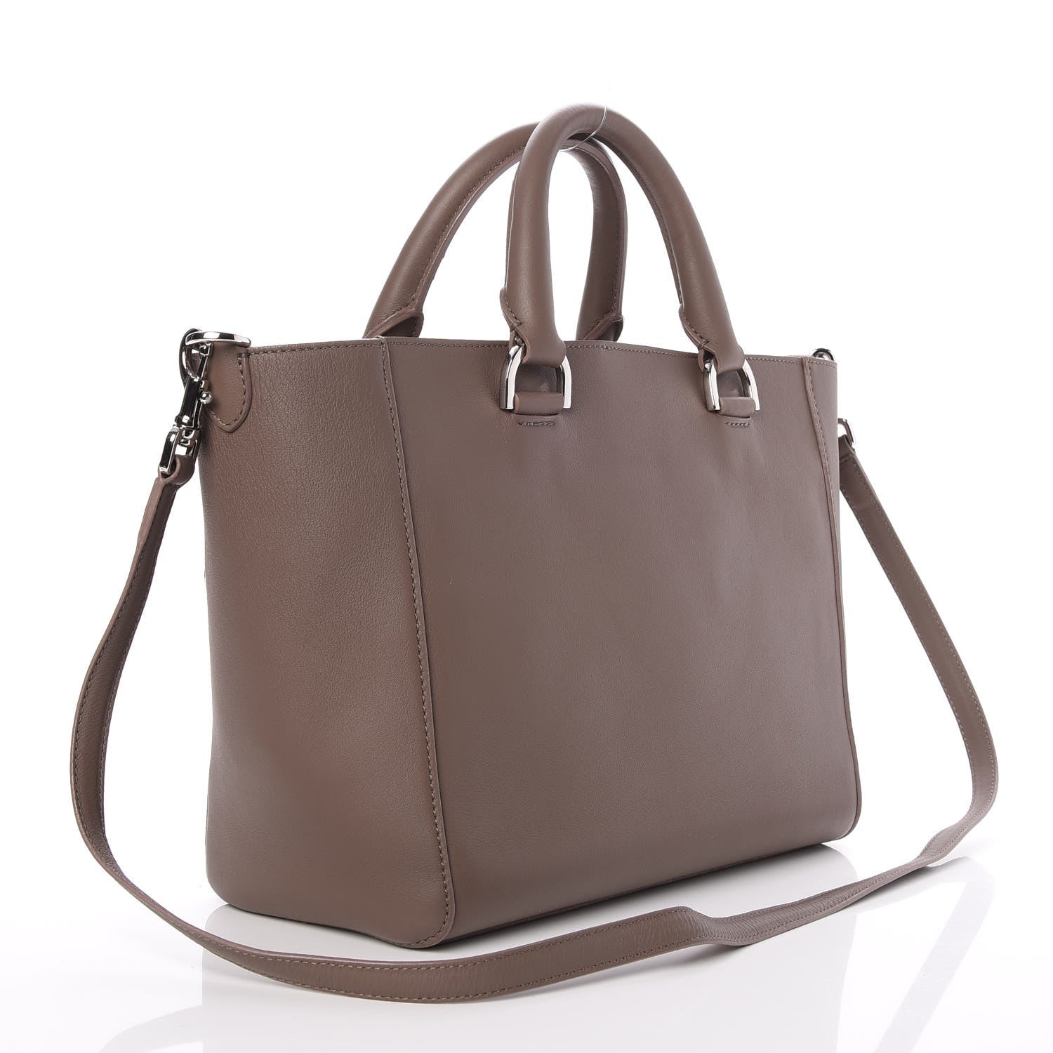 Mulberry Silky Calf Small Willow Tote Taupe 4 of 28