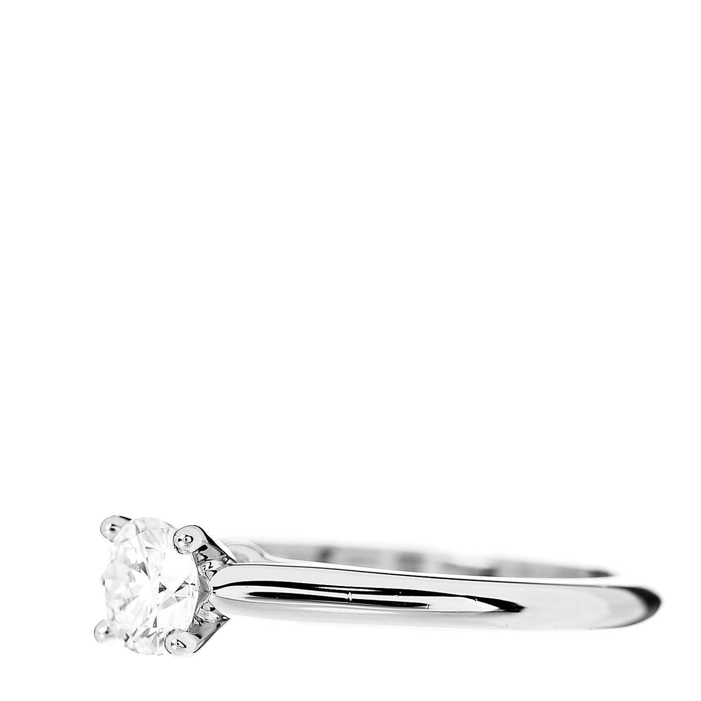 Platinum Diamond .40ct Solitaire Engagement Ring 48 4.5