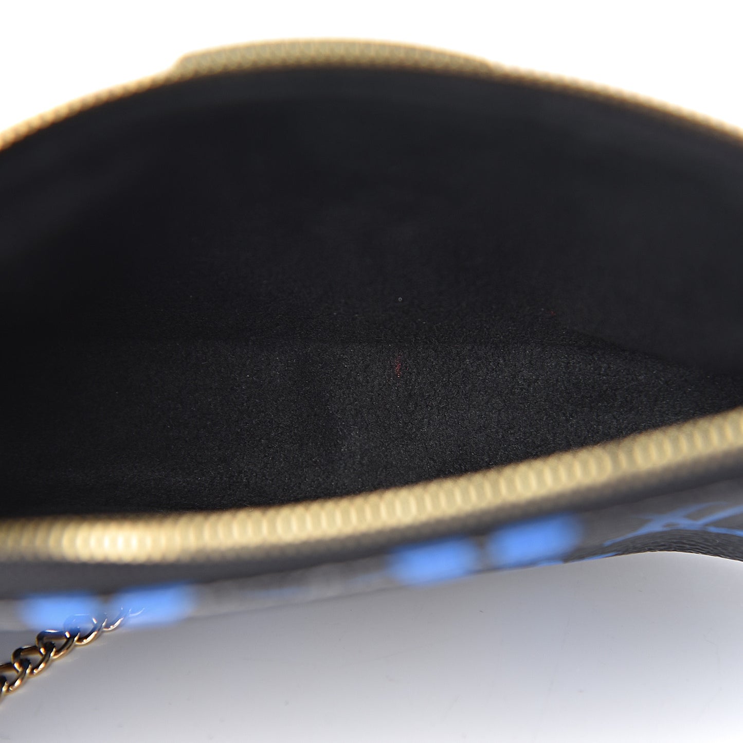 Colored Monogram Mini Pochette Accessories Blue Black