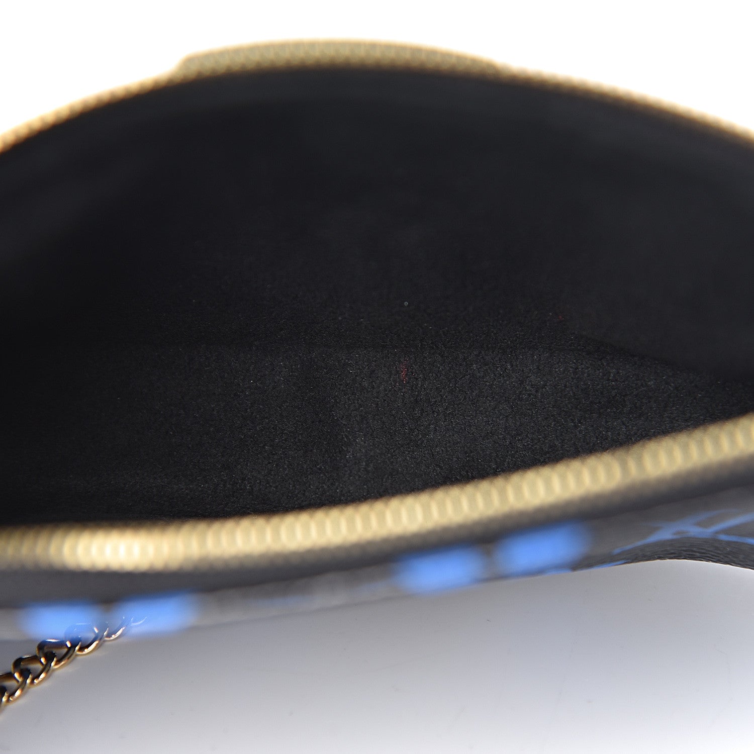 Louis Vuitton Colored Monogram Mini Pochette Accessories Blue Black 6 of 10